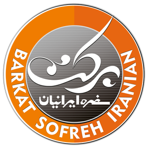 Logo design and visual identity of Barkat Sofere Iranian food company by afaghdesign